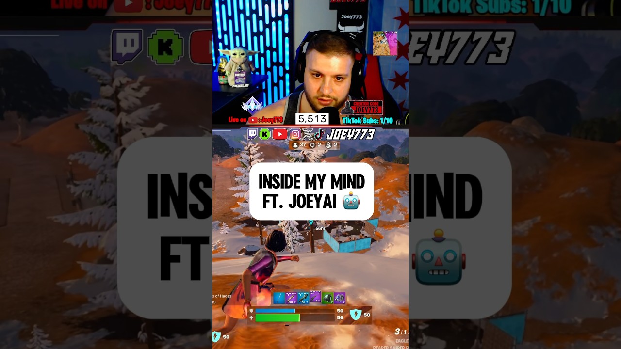 Inside My Mind Ft. JoeyAI 🤖 #fortniteshorts #fortniteviral #fortnitefunny #fortniteclutch #gaming