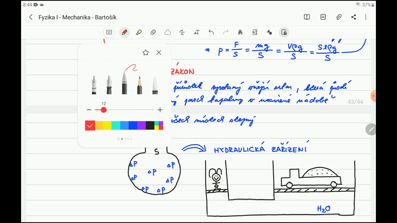 Fyzika I/10 - Mechanika tekutin