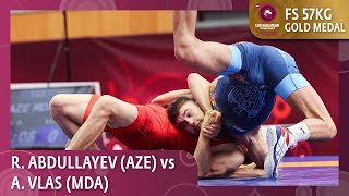 Gold Medal • FS 57Kg • Ruslan Asif ABDULLAYEV (AZE) vs. Anton VLAS (MDA)