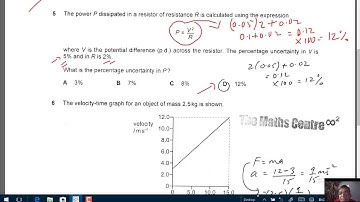 AS Physics 9702/11 Oct/Nov 2019 Q.4-6
