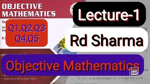 L1 | Ch5 | Sets | exercise solution | Q1-Q5 | R.D. SHARMA jee (mains/advanced) Ark Mathematics