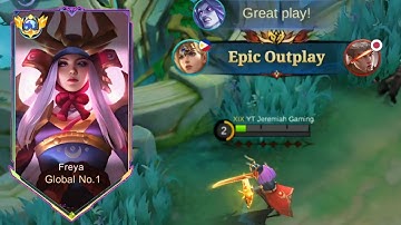 FREYA MOST OP HERO IN EXP LANE!!! ( MUST TRY ) FREYA BEST BUILD 2025 - MLBB