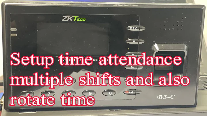 Setup multiple shifts and rotate time of staffs or worker on Zkteco time attendance