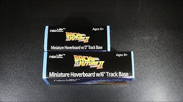 NeoLev Back to the Future™ Part II miniature Hover Board set 3" Track Base & 6" Track Base :UnBoxing