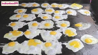 King Of Fried Eggs -  Amazing Fried eggs by Indian street food vendor