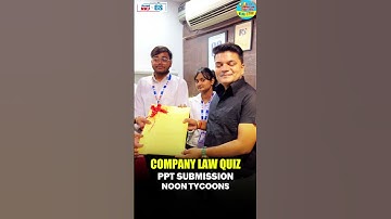 Company Law Quiz: PPT Submission by Noon Tycoons | Biggest Event of CS NKJ CS Classes #clq2025