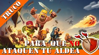 TRUCOS: Para que no te ataquen.  Escudo gratis.  Clash of Clans