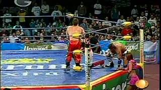 AAA - Crazy Boy, Último Gladiador vs. Jack Evans, Teddy Hart, 2009/02/18