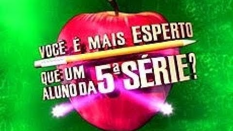 VINHETA DE ABERTURA | VOCÊ É MAIS ESPERTO QUE UM ALUNO DA 5ª SÉRIE? | SBT | 2007
