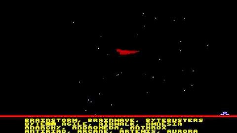 AMIGA-Demo "Alpha Flight: Vector Spaceship / Space Intro / Another Intro"