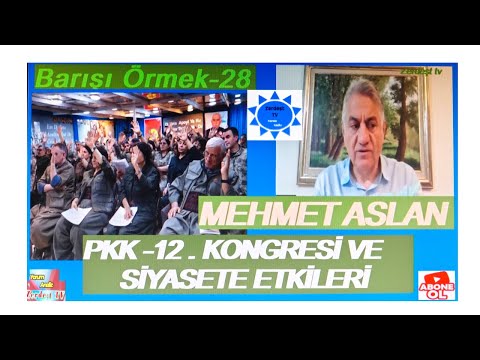 BARIŞI ÖRMEK 28 MEHMET ASLAN PKK 12 KONGRESİ Ve SİYASETE ETKİLERİ Barış Aşt Imralı Bahçeli