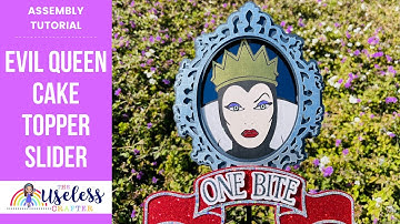 Evil Queen Cake Topper | Mirror Style Cake Topper |  Assembly Tutorial Cricut | The Useless Crafter