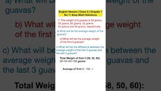 Class 5 Math Solution Chapter 7 No 7 #shorts #class5 #maths #easylearning #class5maths #learning