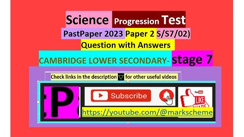 2023 stage 7-p2-science progression test-questions-with answer explained-lower secondary past papers