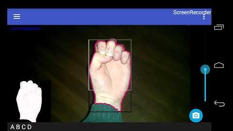 OpenCV Android. Hand static sign recognition (ASL).
