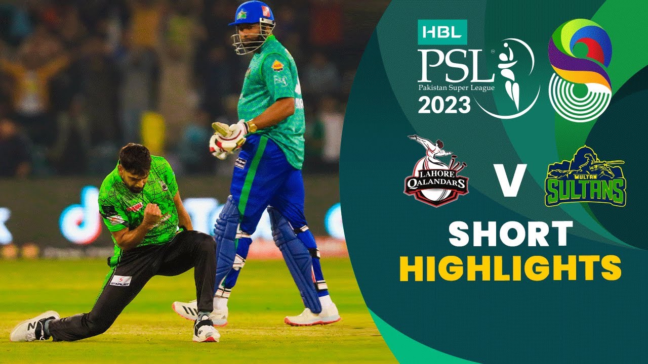 Short Highlights Lahore Qalandars vs Multan Sultans Match 20 HBL PSL 8 MI2T