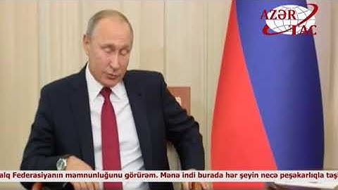 Azərbaycan Prezidenti İlham Əliyevin Rusiya Prezidenti Vladimir Putin ilə təkbətək görüşü olub