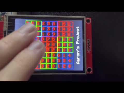 Arduino Uno R3 Sodoku puzzle project | Test #1