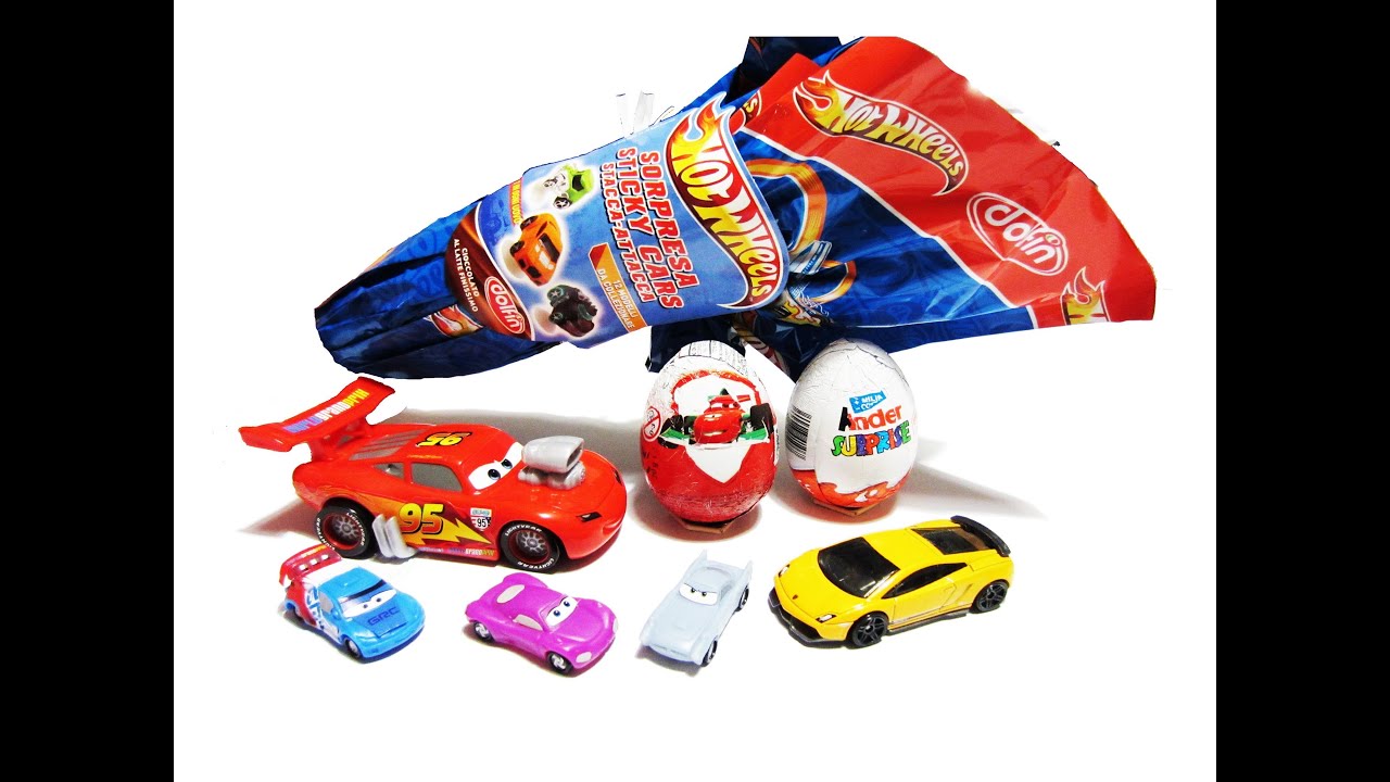 Kinder car. Киндер сюрприз Тачки. Киндер сюрприз молния Маквин. Киндеры сюрпризы молния Маквин. Киндер Lamborghini.