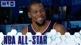 Kevin Durant Joins the Desk Following His MVP Performance | All-Star 2019