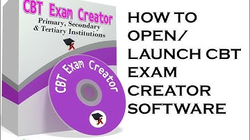 CBT Exam Creator: Starting/Launching CBT Exam Creator Software