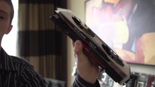 EVGA Hadron Hydro, GTX 780 Ti K|NGP|N Edition & Torx X10 Mouse - CES 2014