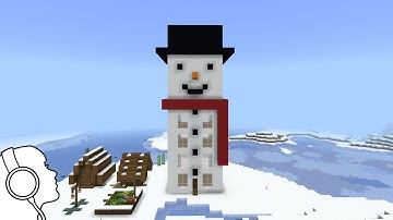 How To Build A Snowman House In Minecraft (Relaxing Minecraft)