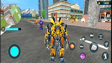 Red Mirage Transformation Jet Robot Car Game 2020 #25 - Android Gameplay