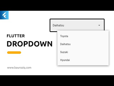 DropdownButton Flutter