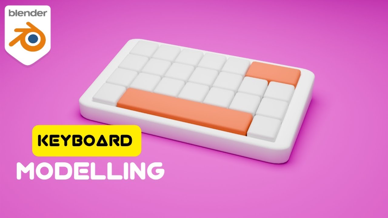 Keyboard Modelling in Blender FusionArt 3D YouTube