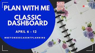 Plan With Me! | Classic Dashboard Happy Planner | Live Love Posh Stickers | April 6-12, 2026