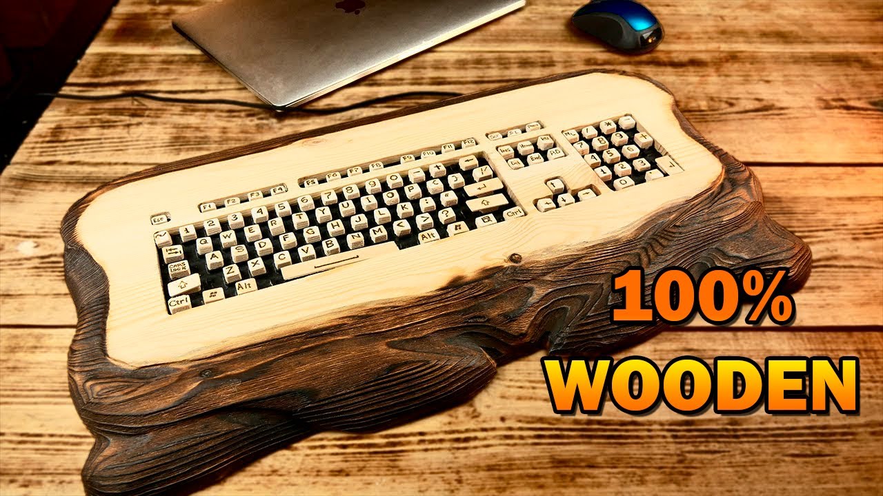 How to Make a KEYBOARD out of WOOD / DIY