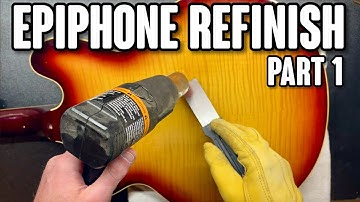 Stripping Polyurethane from an Epiphone Guitar - Part 1