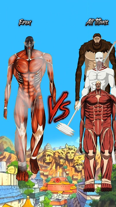 Eren Vs All titans #attackontitan #whoisstrongest #aot