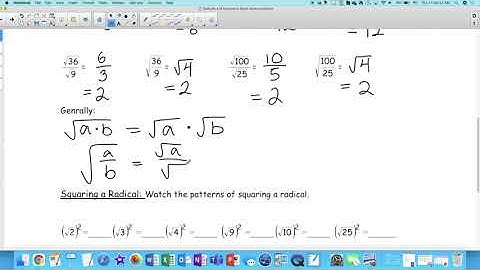 Math 10C Mixed and Entire Radicals