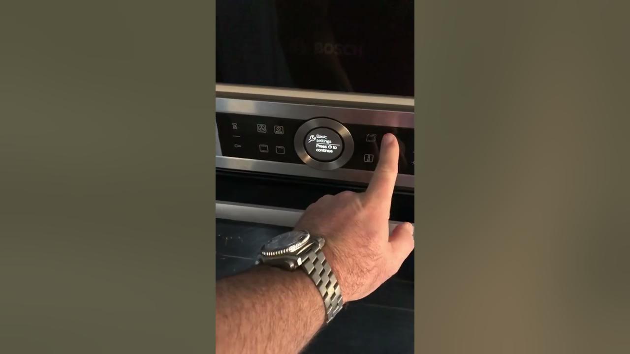 Changing the time on a Bosch series 8 oven YouTube