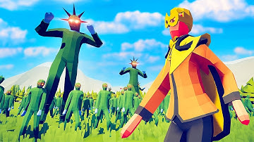 NARUTO Fights an Army of Zombies - Totally Accurate Battle Simulator (TABS)
