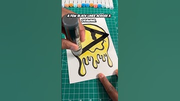 Secret To Drawing The X-Ray Effect | Easy! #shorts #posca #art