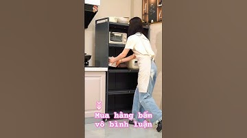 Kệ Tủ Để Đồ Nhà Bếp Đa Năng . Có Nắp Đậy Thông Minh - Bánh Xe Di Chuyển Dễ Dàng #ketubep #dotienich