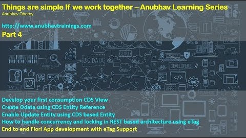 Part 4 Handling Data Locks using SAP Fiori App | eTag Support from Fiori-OData-NW