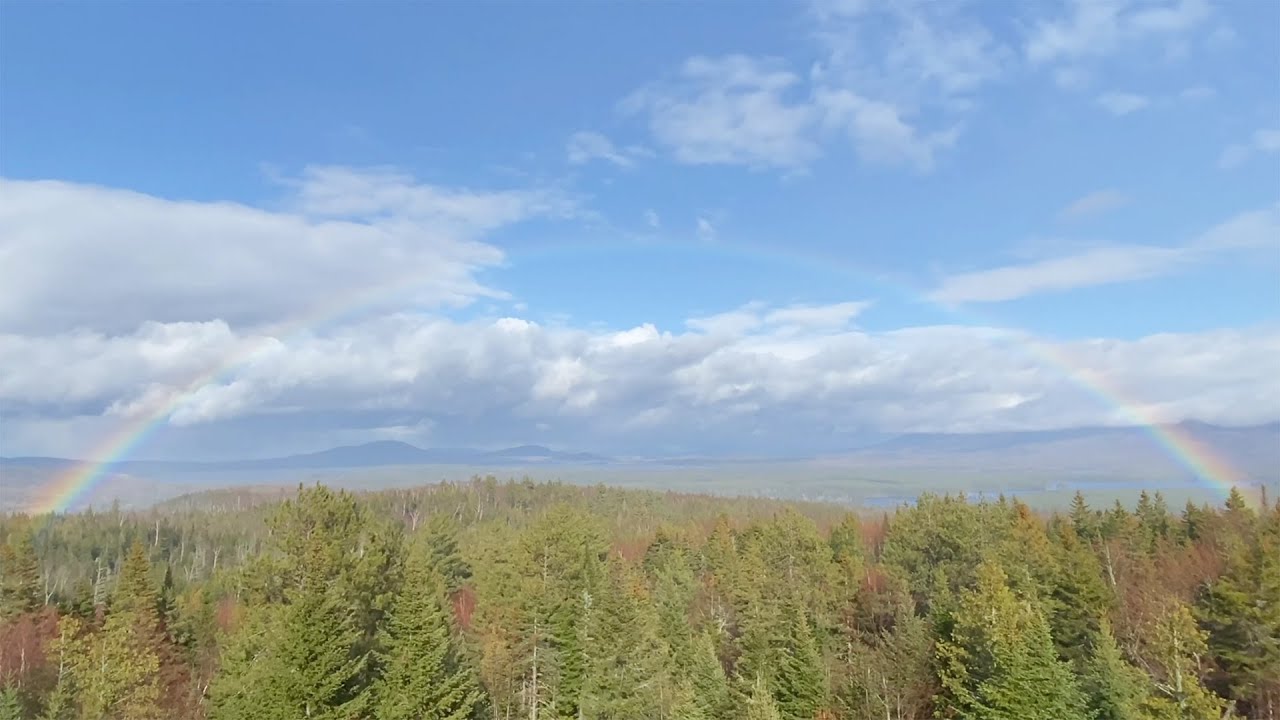 🌈 Rainbow over Eustis 🏔 Maine 🌲 in RealTime & TimeLapse ⏩🎥 YouTube