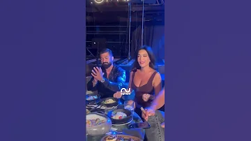 سيرين عبدالنور تتفاعل على أغنية لو بص في عيني بحضور سيف نبيل خلال العشاء السنوي الخاص لشركة 