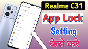 How to lock apps in Realme c31/Realme c31 me app lock kaise kare/app lock setting
