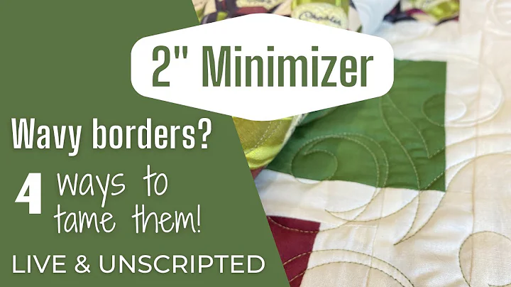 The 2" Minimizer LIVE QUILTING - Managing Bubbly, ...