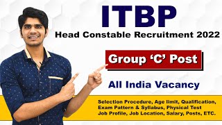 ITBP Head Constable Ministerial Recruitment 2022 | Group 