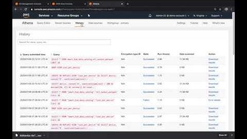 AWS Glue and Amazon Athena Demo