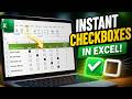 How to Add Checkboxes in Excel