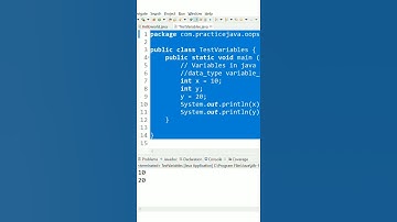 Simple Java Program - Variables | Java in Telugu
