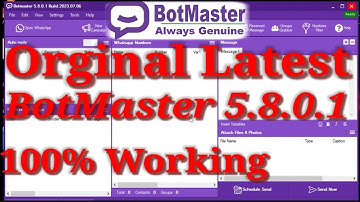 Bot Master 5.8.0.1 Official Version | Sending Fixed | Number Filteration Fixed | Group Grabber Fixed