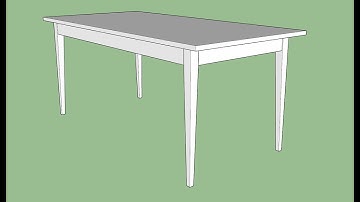 Google Sketchup Tutorial: Table